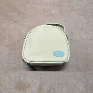 Vtg Y2k CAIUL Logo Patch Pastel Colorblock Two Tone Multipocket Mini Bag Purse